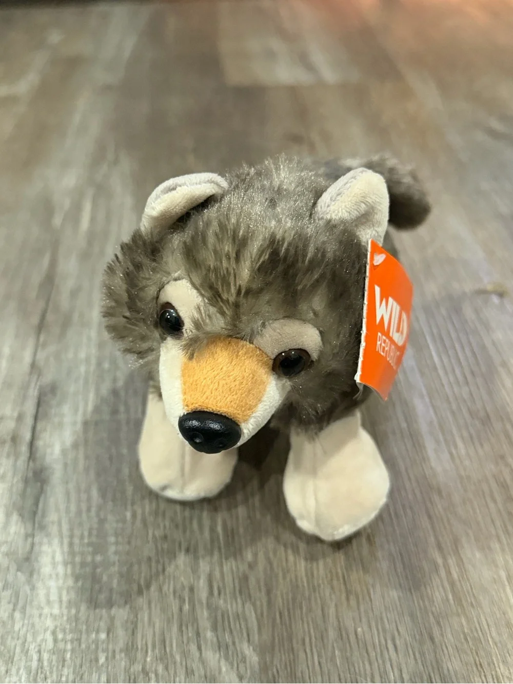 Wild Republic Gray Wolf Plush Stuffed Animal - Gray